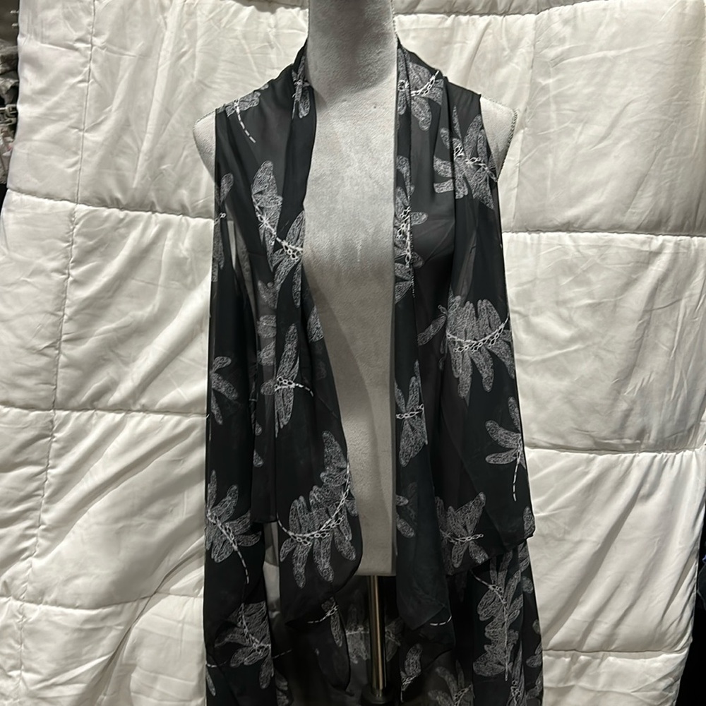 long chiffon shawl